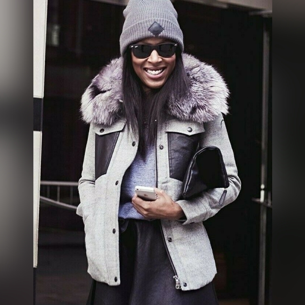 WOMENS ROWANWOOD JACKET COLOR BLACK / GREY